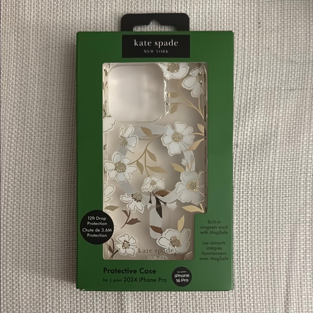 Kate Spade Floral iPhone 15 Pro Case